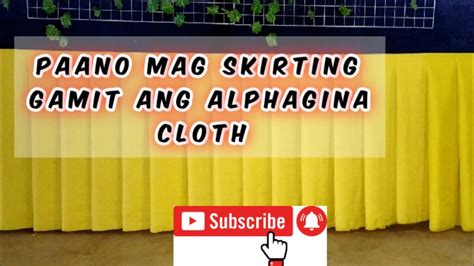 alphagina|How to Make A Table Skirting Gamit ang Alphagina Cloth.